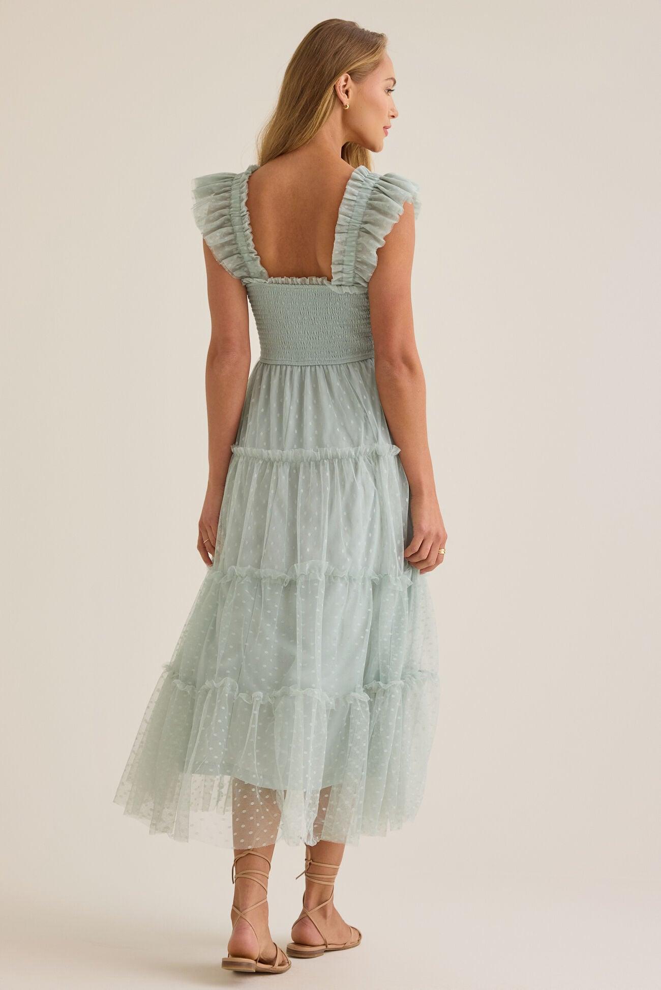 Karmen Clip Dot Maxi Dress Product Image