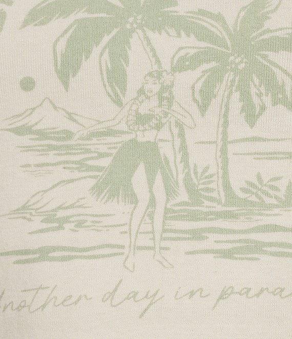 Billabong Paradise Raglan Sleeve Color Block Cropped T-Shirt Product Image