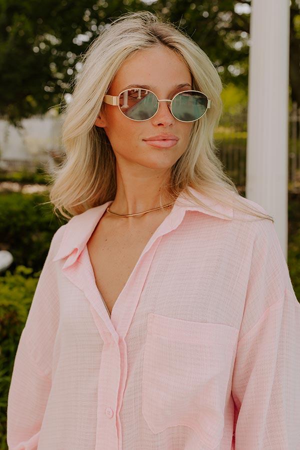 City Views Sunnies in Gold with Brown Lens Product Image