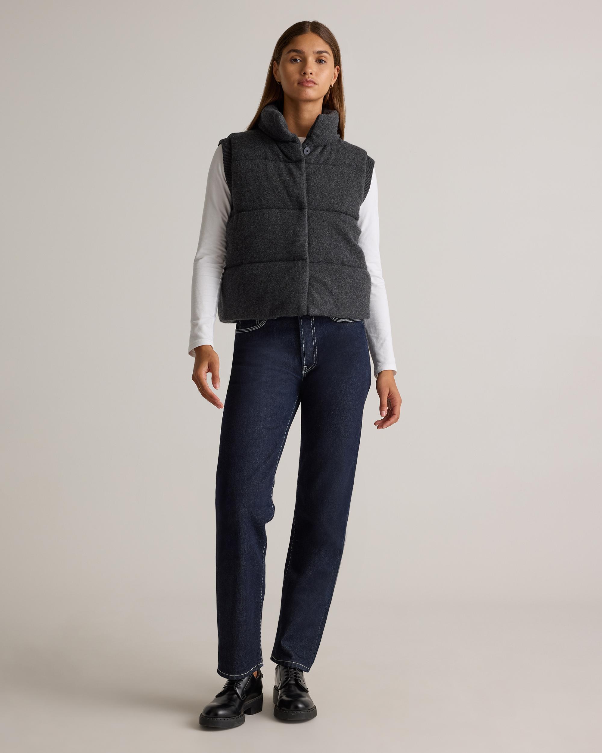Quince | Women's Mongolian Cashmere Puffer Vest Size XL Product Image