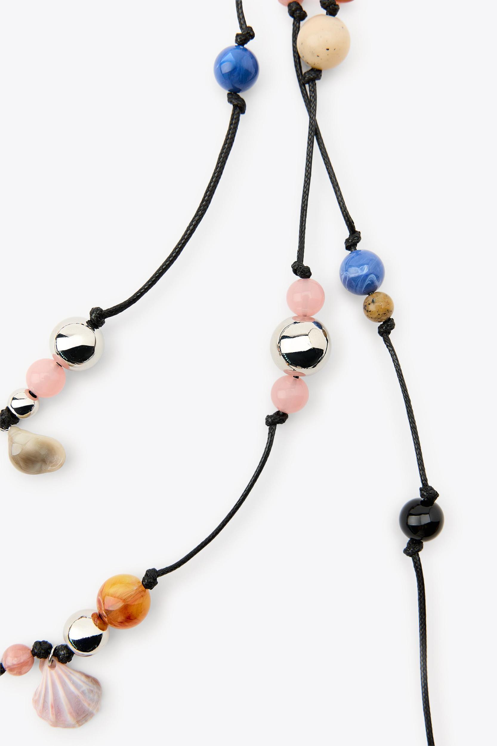 MULTI-WAY BEADED CORD NECKLACE Product Image