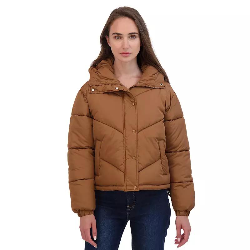 Juniors' Sebby Short Puffer Jacket, Women's,  Product Image