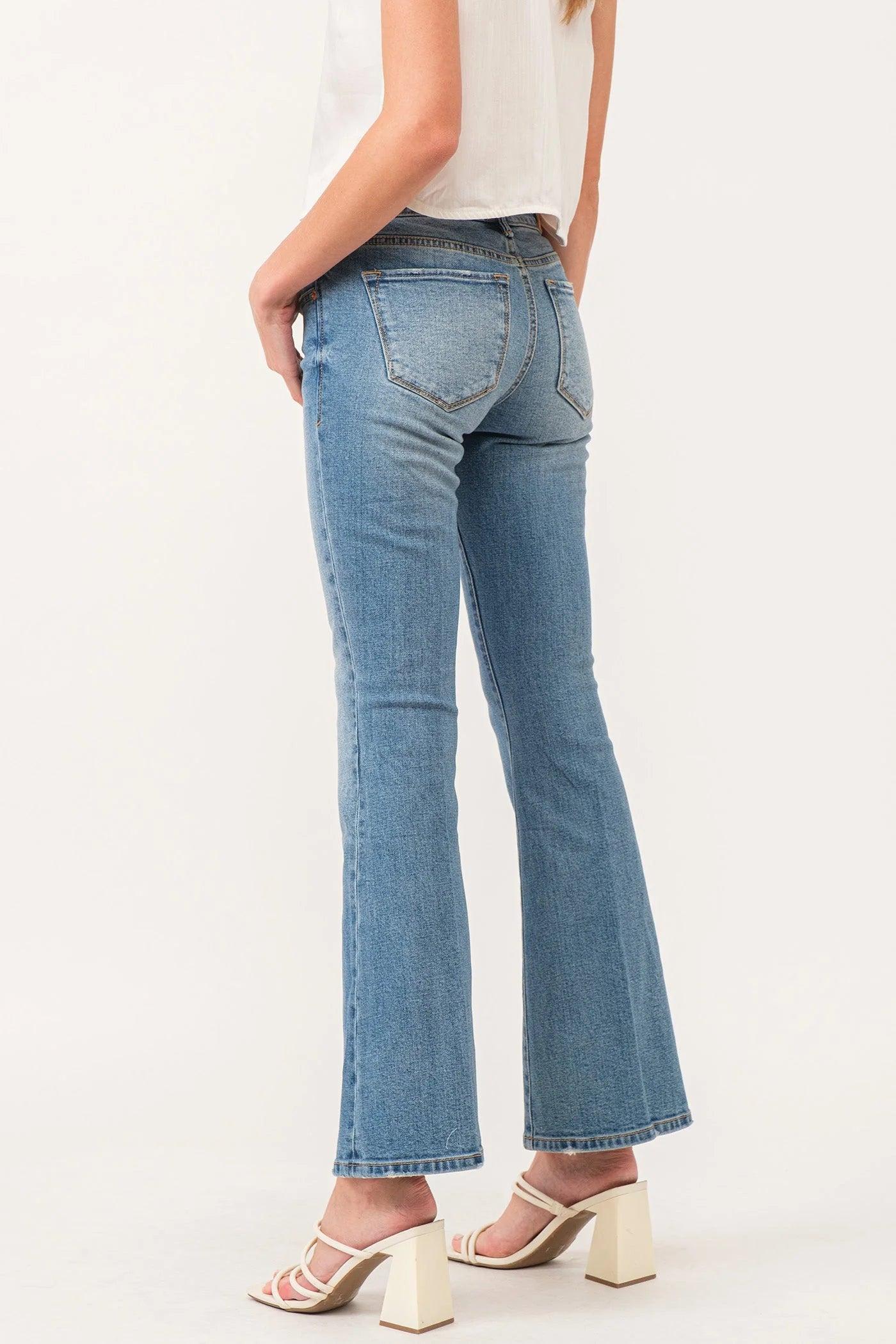 Rosie Mid Rise Flare Jeans Product Image