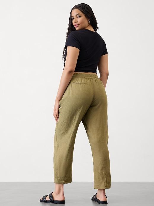 Retreat High Rise Linen Ankle Pant Product Image