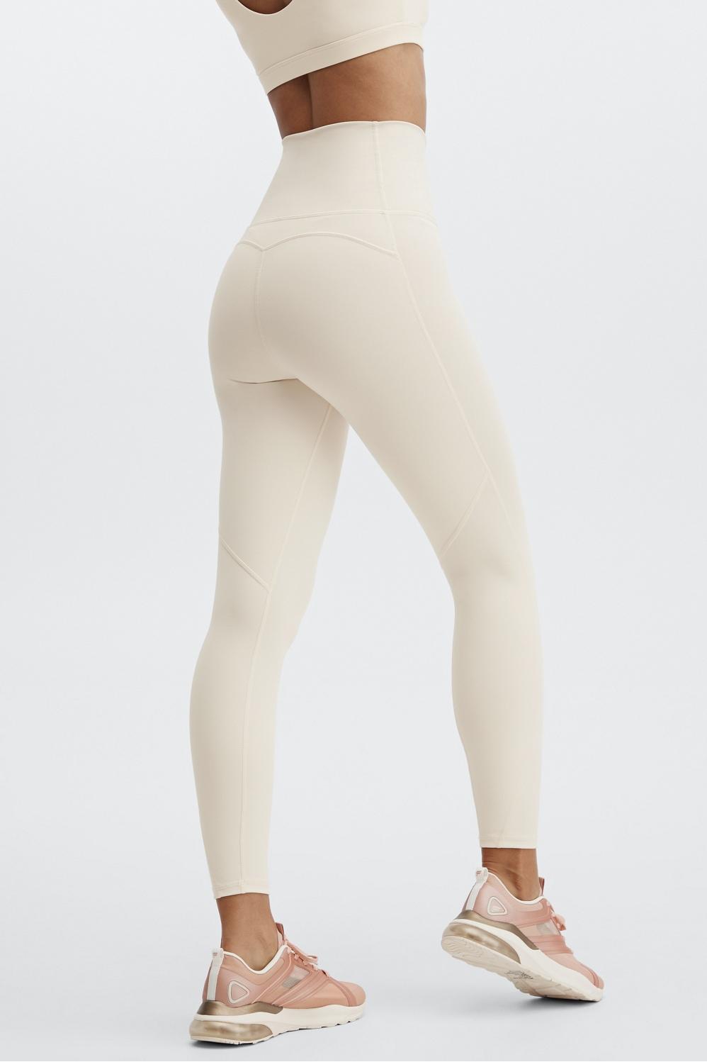Fabletics Ultra High-Waisted PureLuxe 7/8 Legging Womens white Size XL Product Image