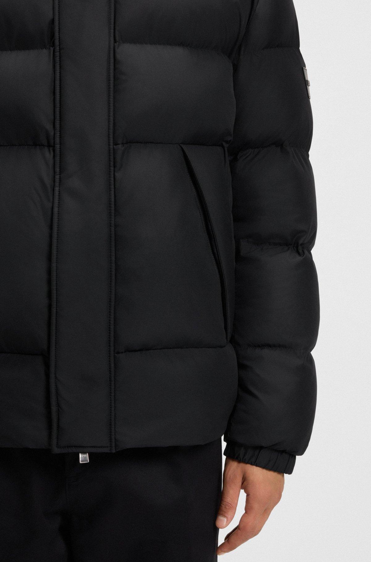 Water-repellent jacket with logo badge Product Image