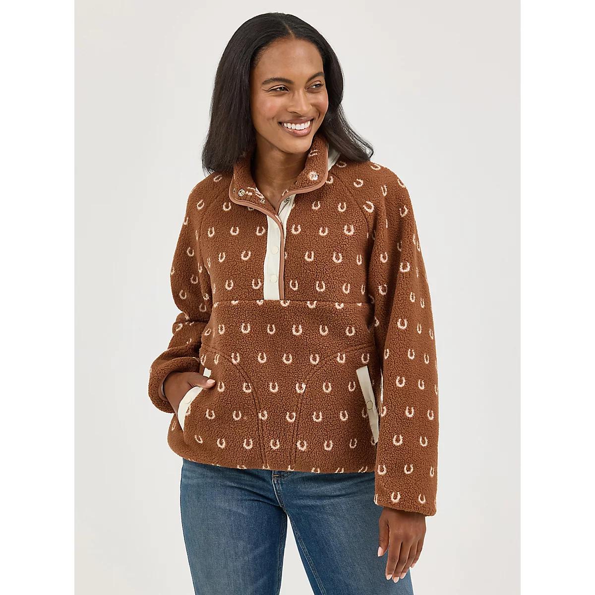 Women's Wrangler Retro® Half-Snap Sherpa Pullover Product Image