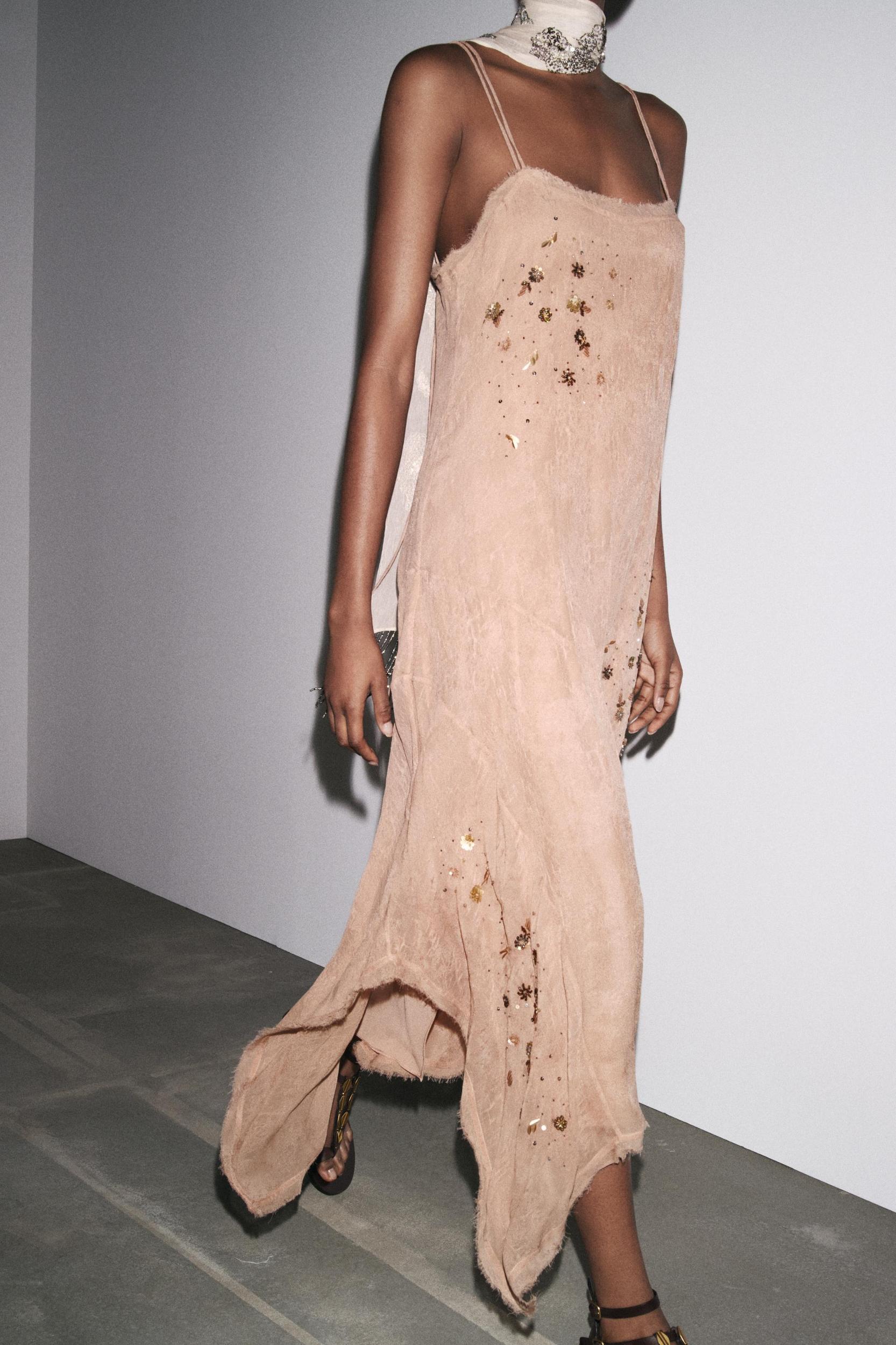 ZW COLLECTION EMBROIDERED ASYMMETRIC DRESS Product Image