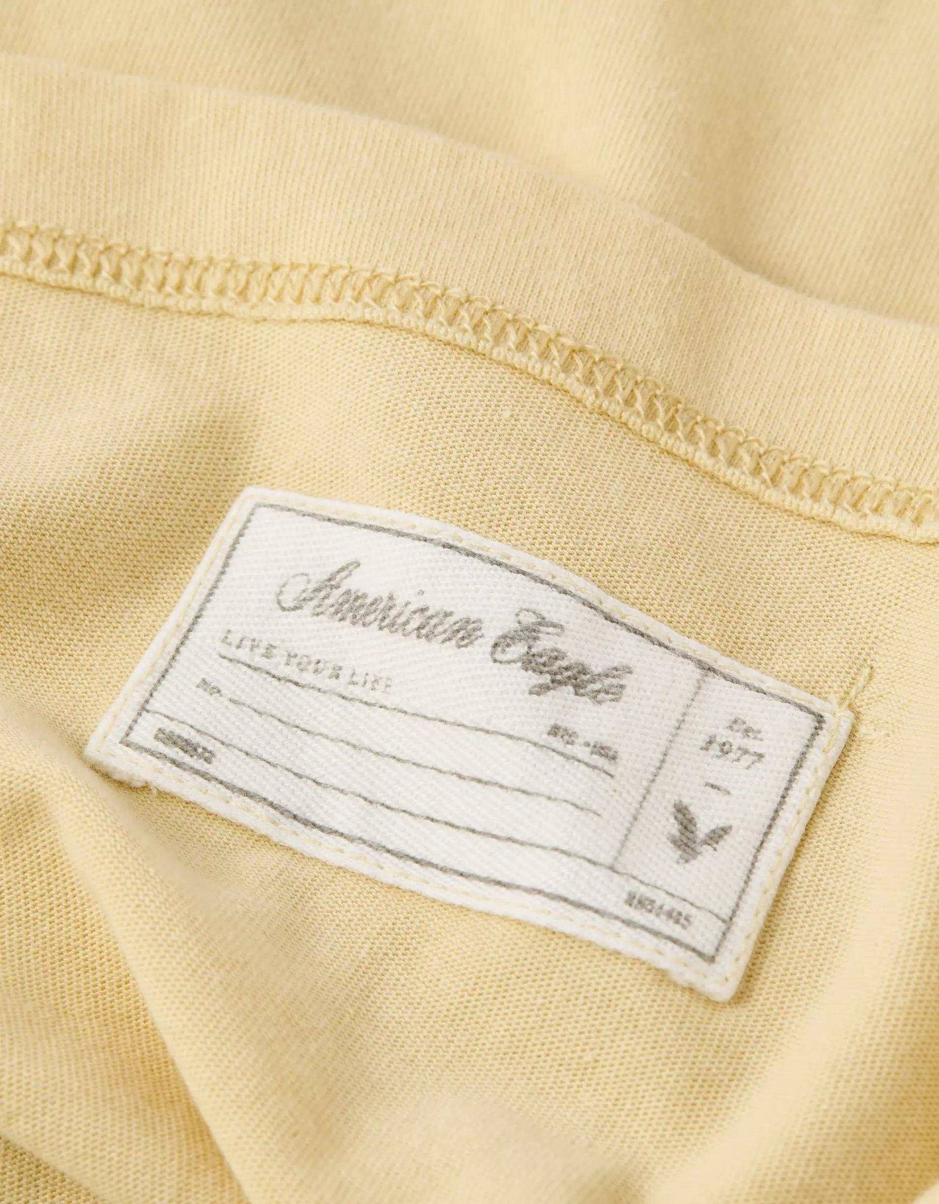 AE Laidback Luxe Heavyweight Oversized Logo Graphic T-Shirt Product Image