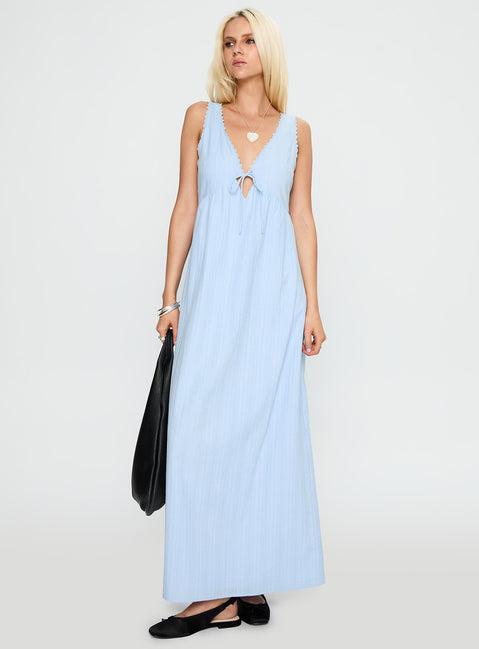 Elyza Maxi Dress Blue Product Image