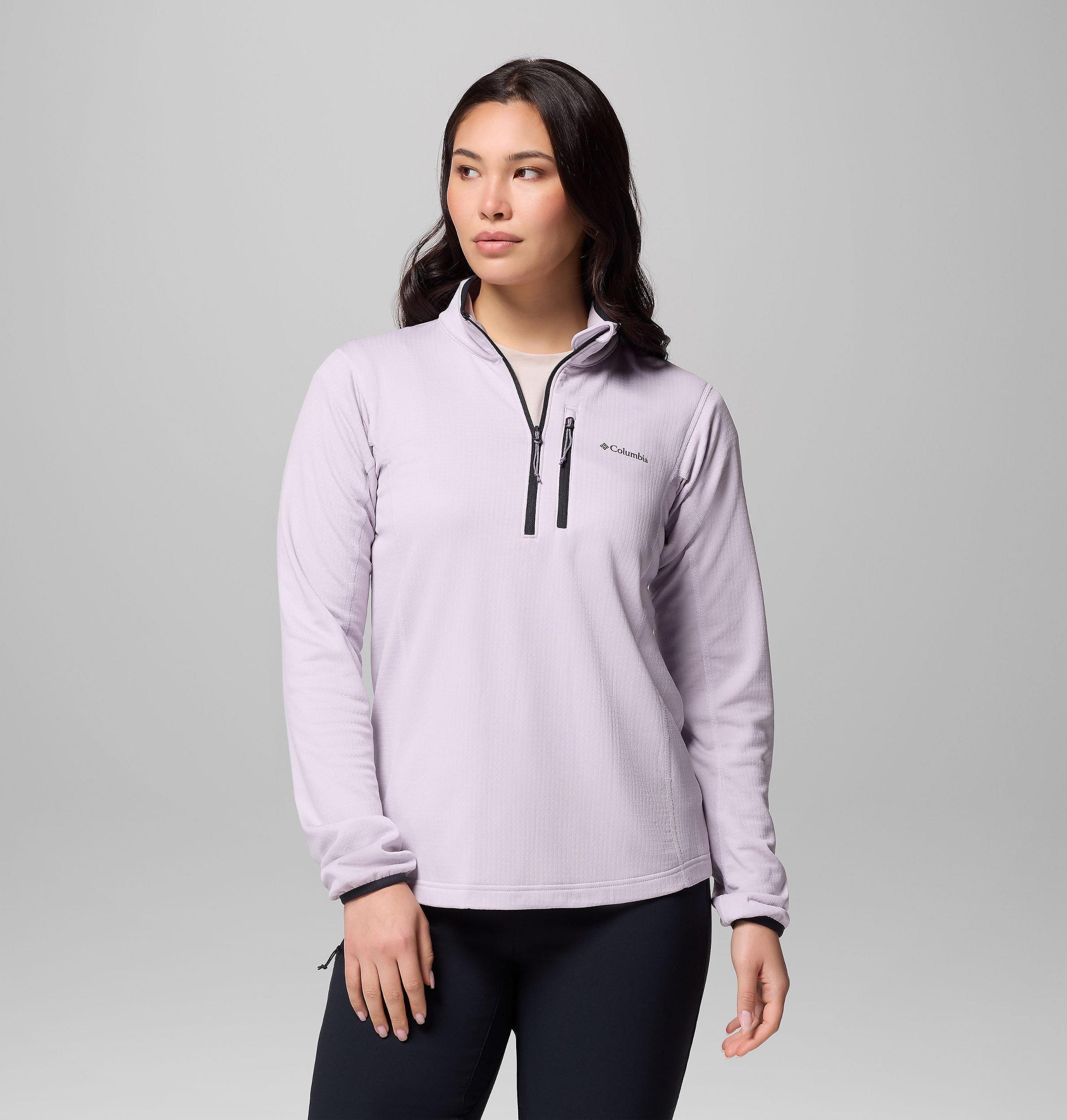 Columbia Womens Essential Hike Grid Fleece Half Zip Jacket- Product Image