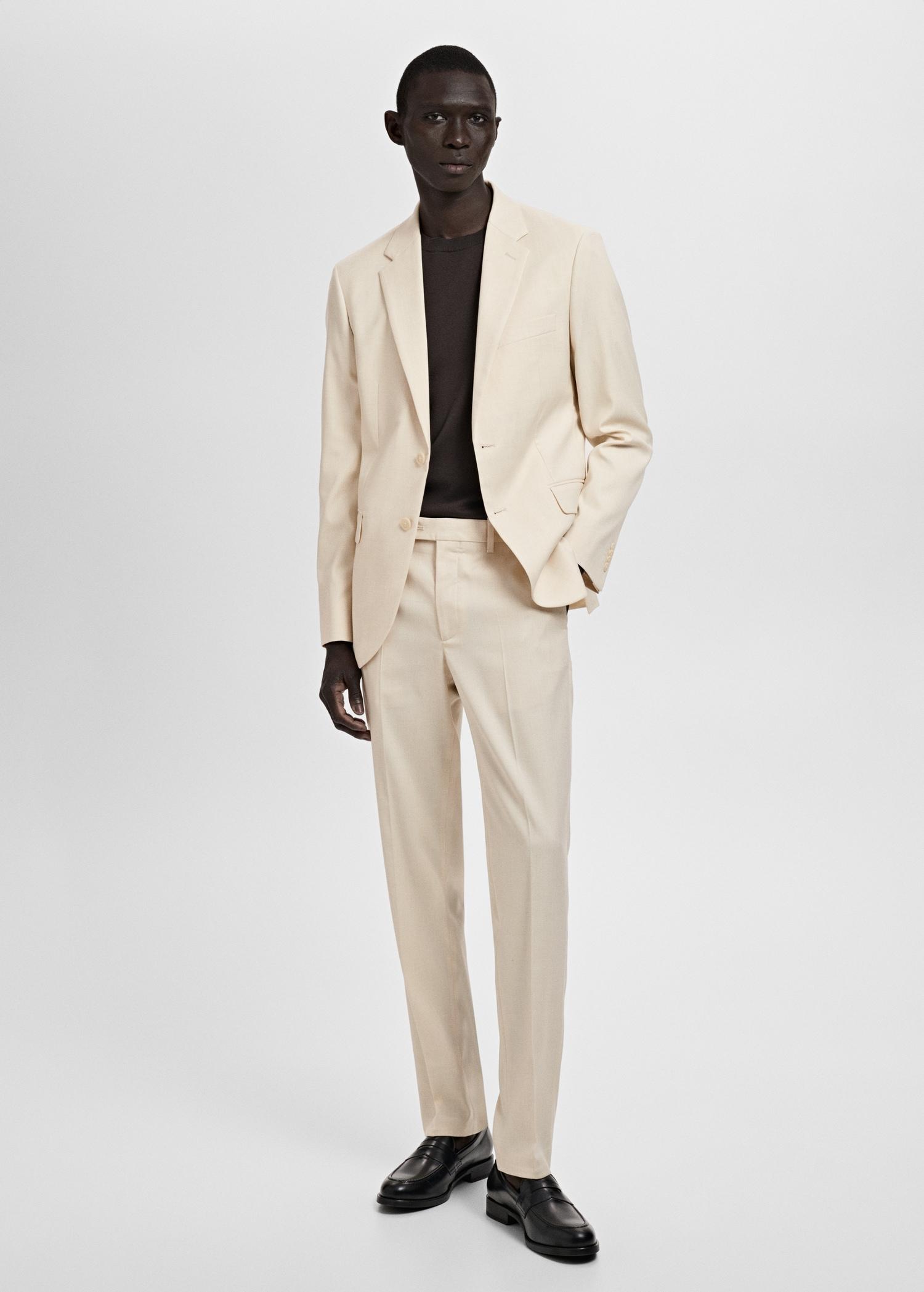 Milan slim-fit suit blazer - Men | MANGO USA Product Image