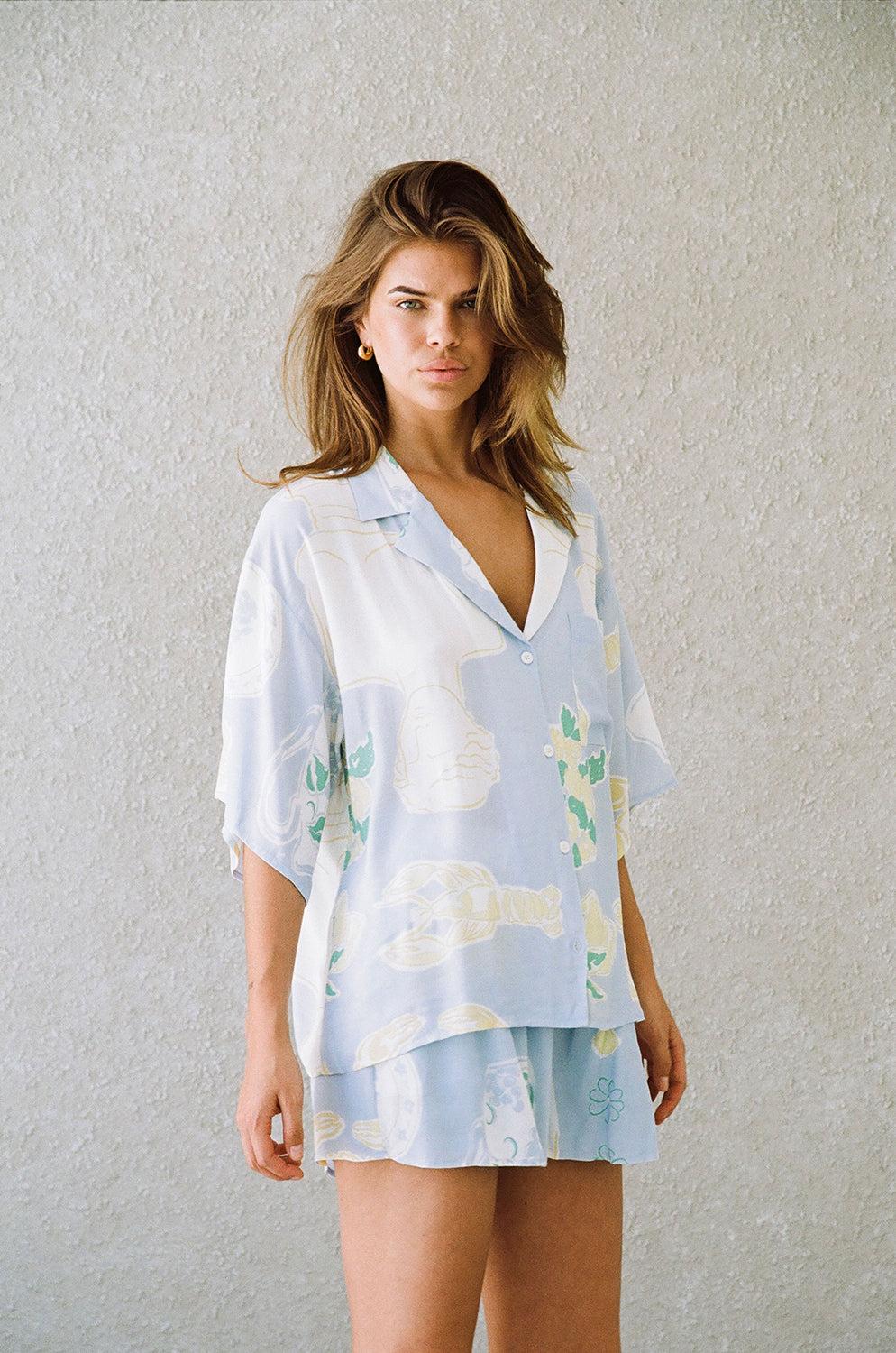 Thessy Top - Ciao Blue Product Image