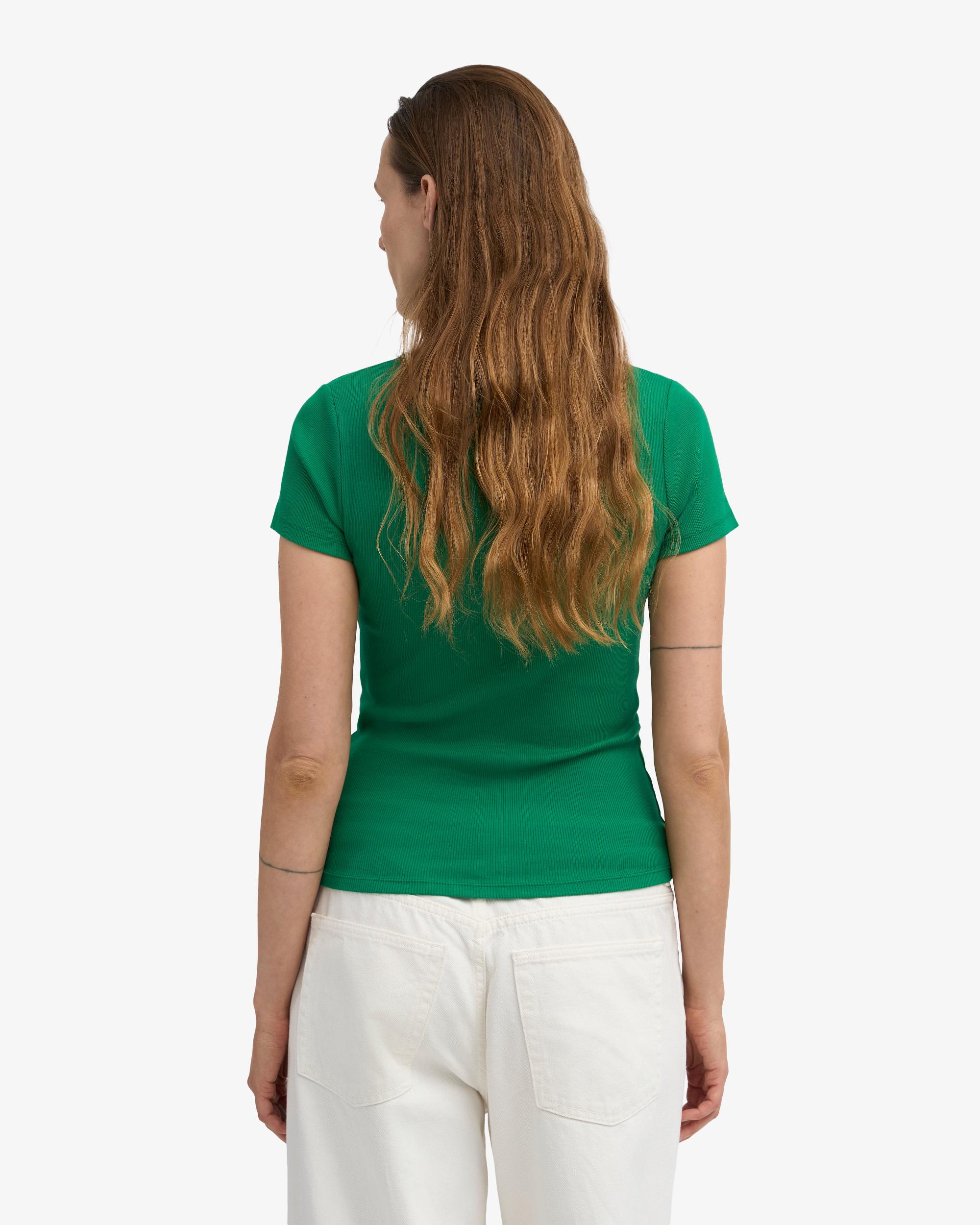 Organic Rib T-Shirt - Kelly Green Product Image