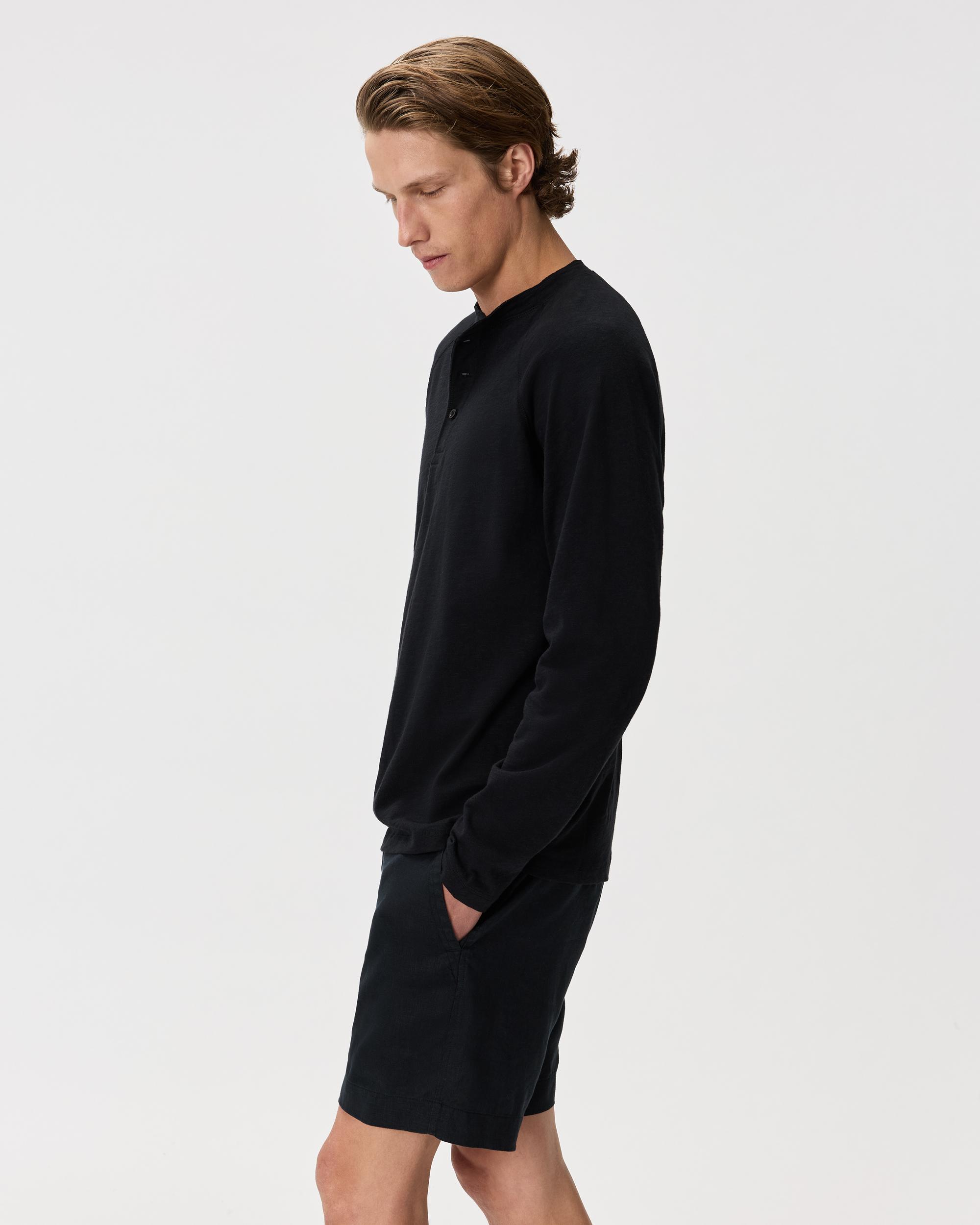 Quince | Men's Slub Long Sleeve Henley Organic Cotton Product Image