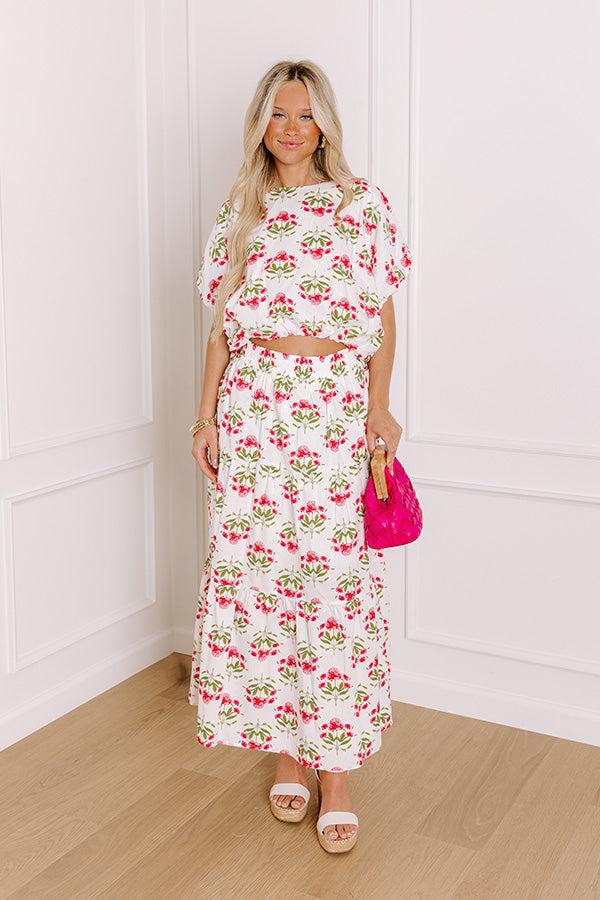 Fresh Blooms Floral Crop Top Product Image