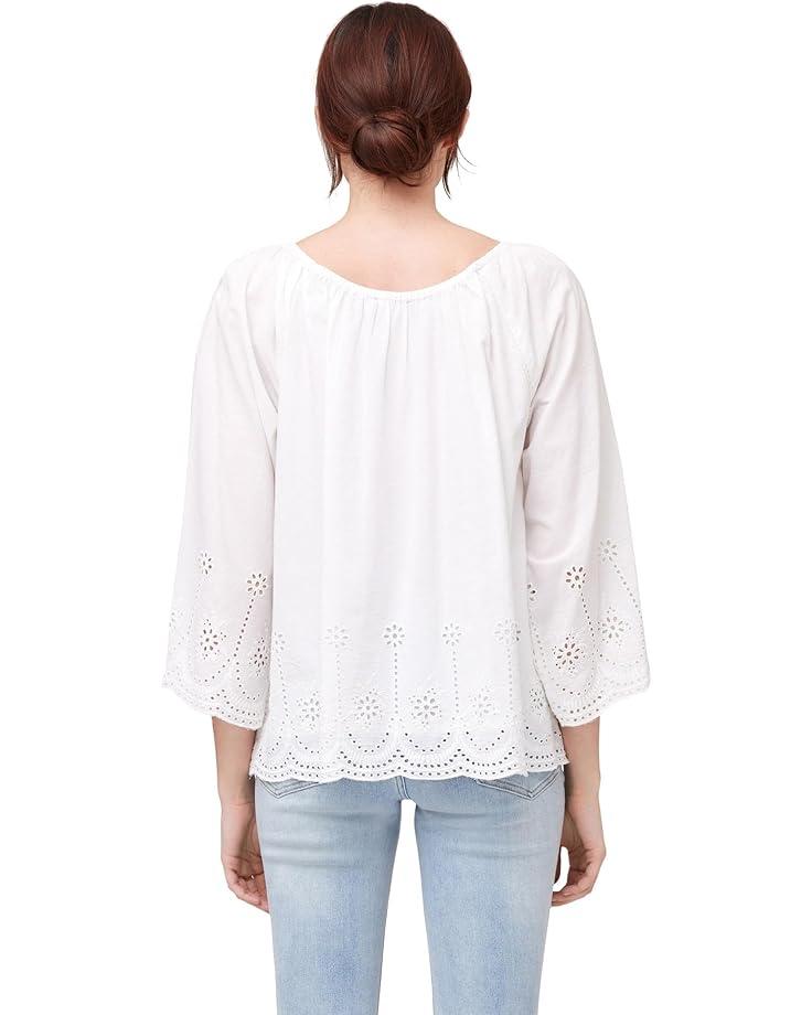 Embroidered Balloon Sleeve Knit Top Product Image