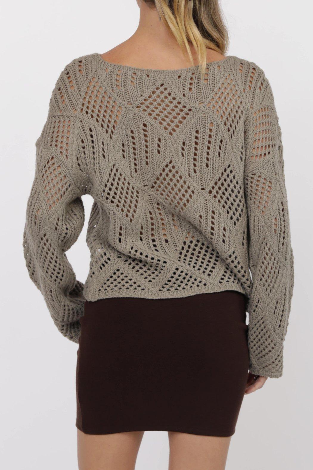 OPEN KNIT SWEATER Product Image