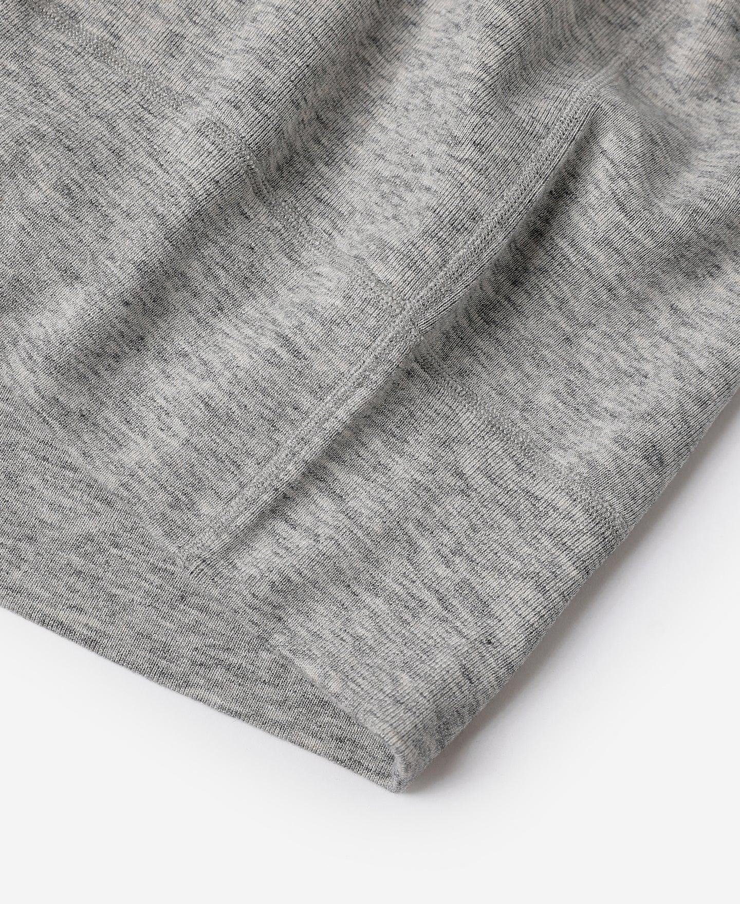 14 oz Side Closing Henley Shirt - Gray Product Image