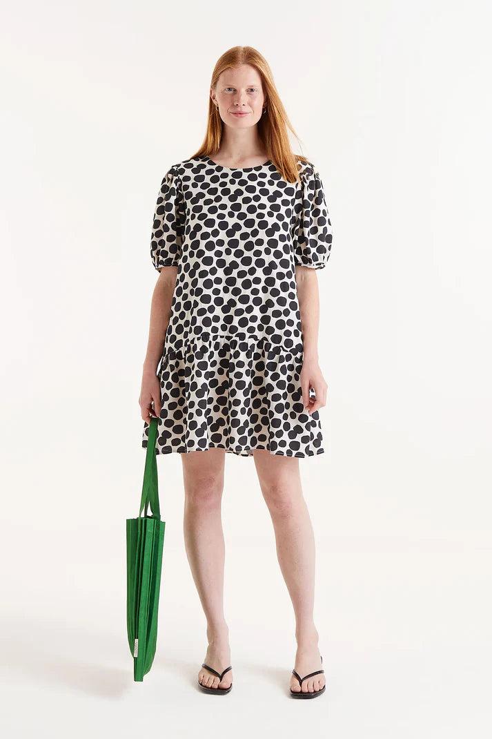 Short Dress with Polka Dot Print Product Image