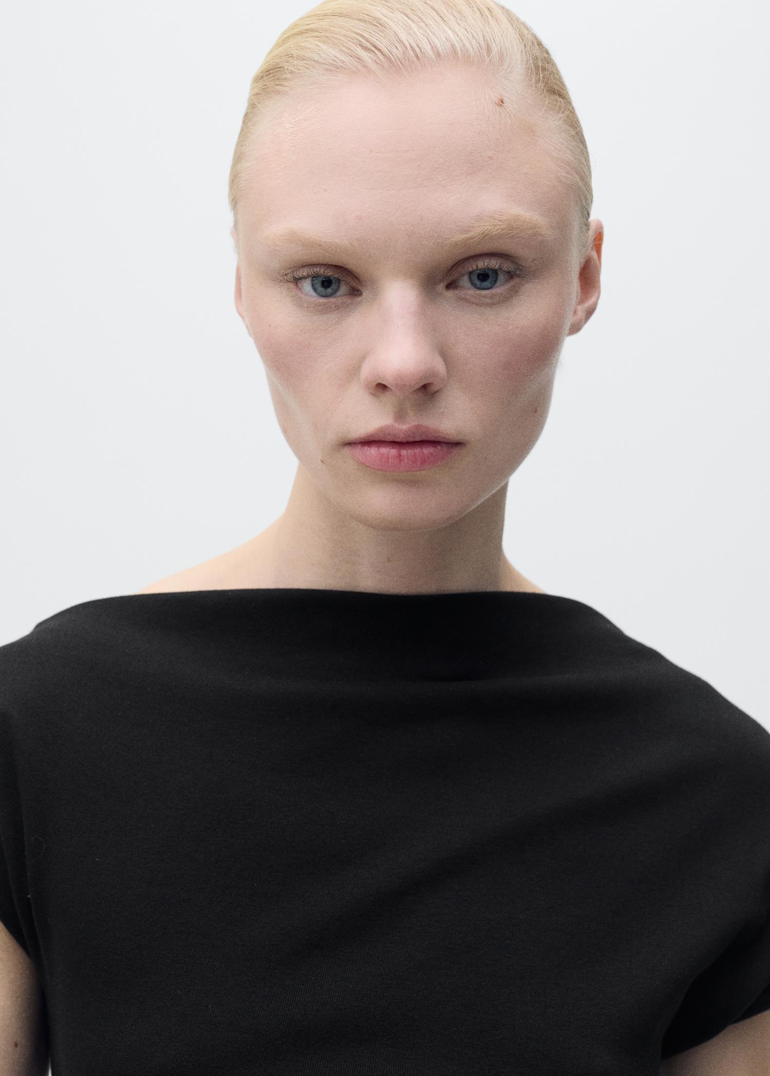 Draped midi-dress - Women | MANGO USA Product Image