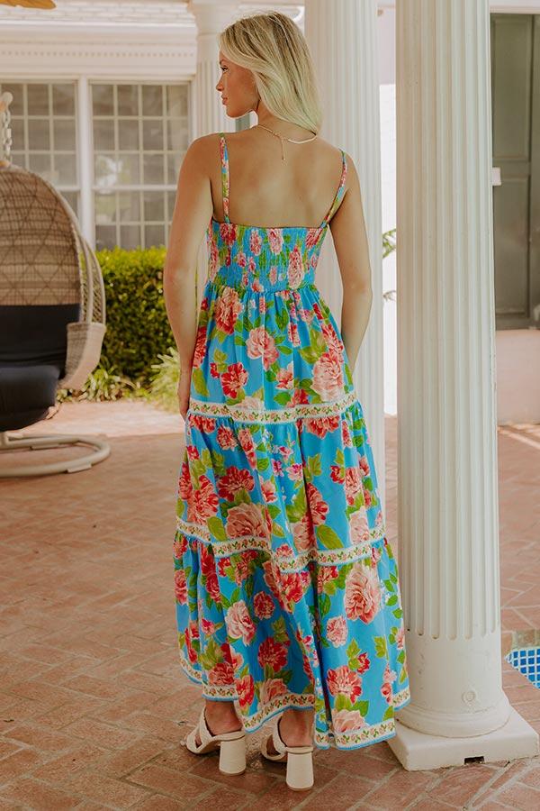 Peonies Pretty Floral Midi Dress Product Image