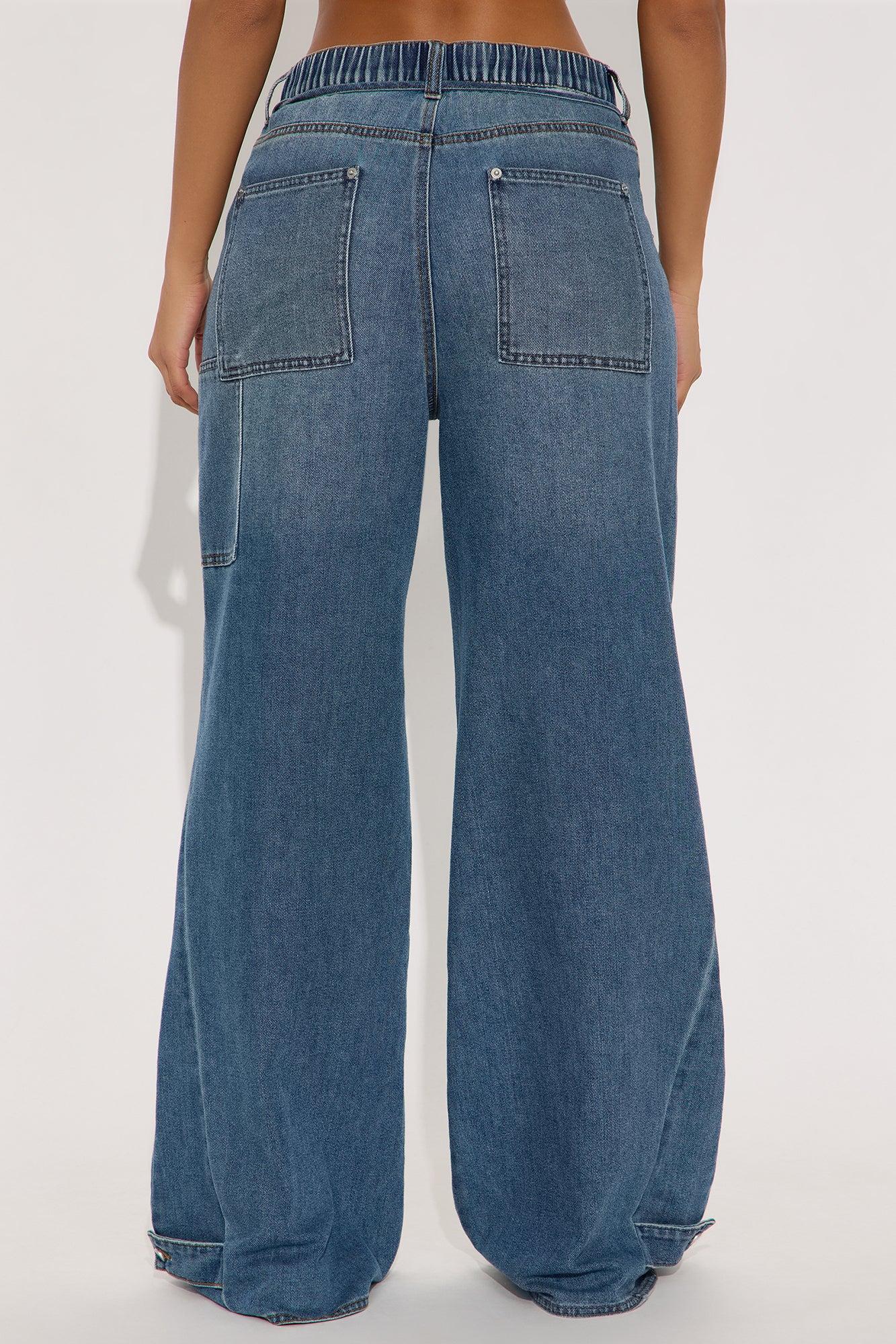 Going Everywhere Wide Leg Jeans - Medium Wash Female Product Image