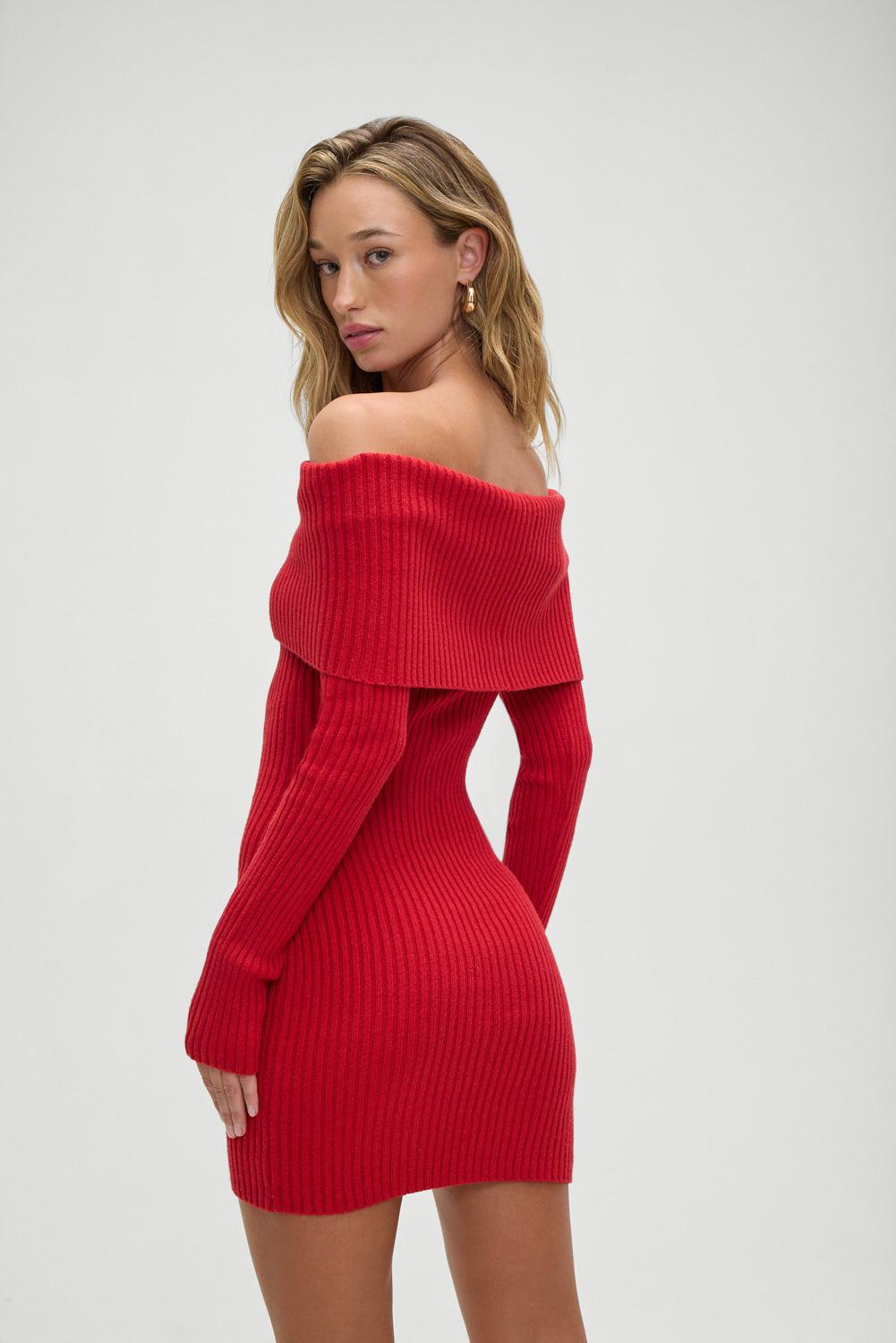 Midnight Knit Dress - Heartstrings Product Image