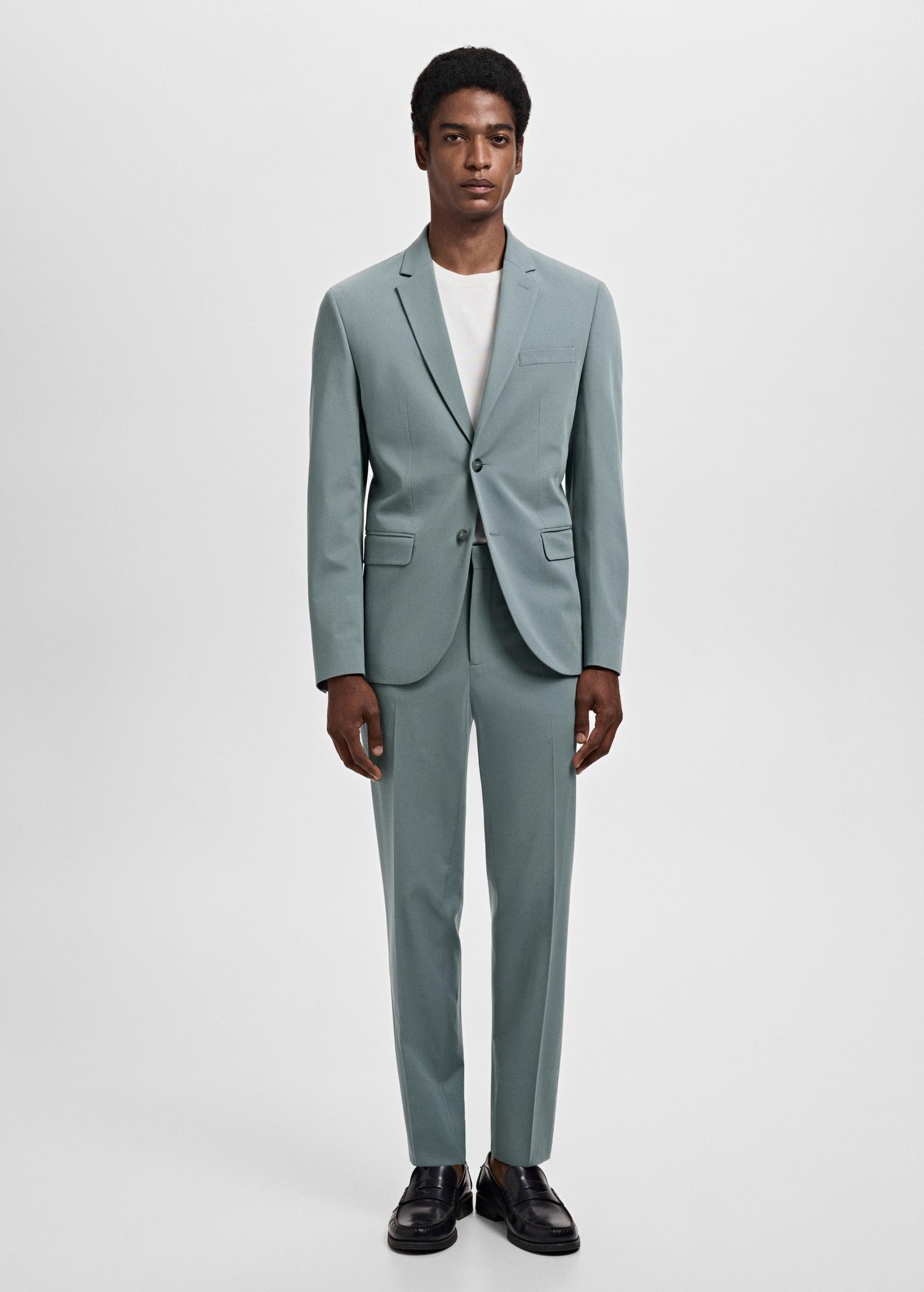 Stretch fabric super slim-fit suit trousers - Men | MANGO USA Product Image