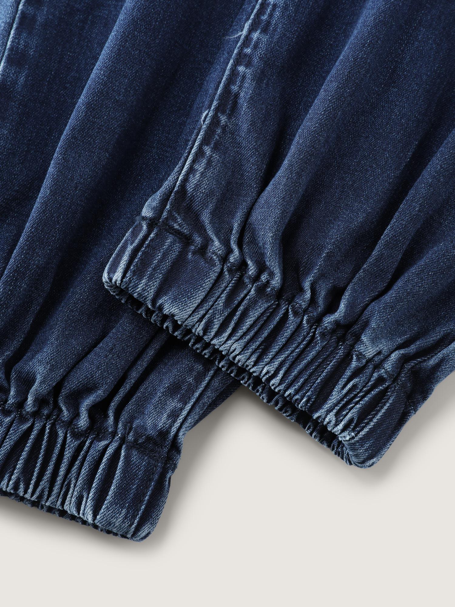 Drawstring Waistband Jogger Jeans Female Product Image