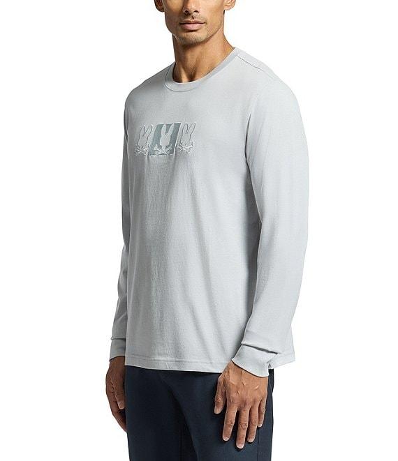 Psycho Bunny Genoa Embroidered Graphic Long Sleeve T-Shirt Product Image