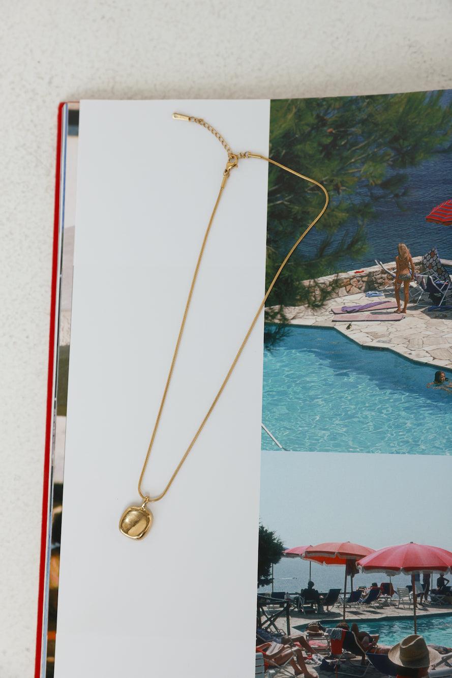 18k Gold Plated Understated Necklace Gold Product Image