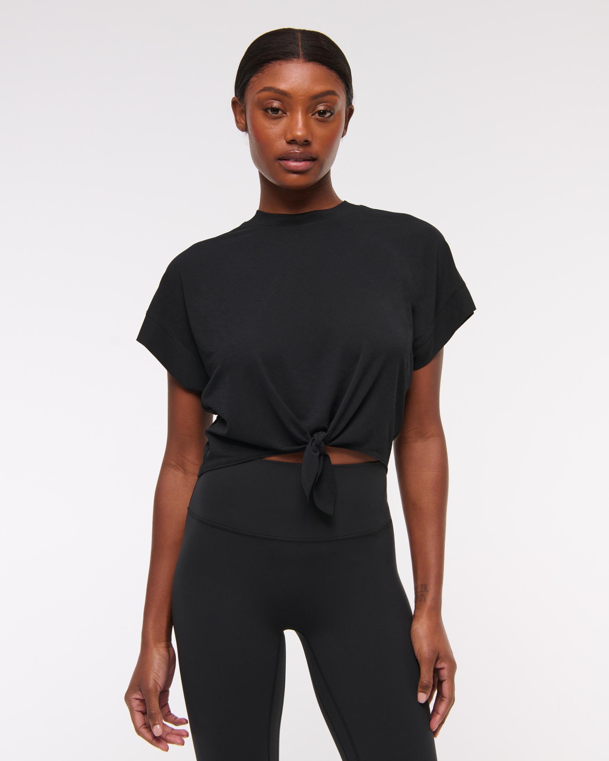 YPB Featherweight Tie-Front Tee Product Image