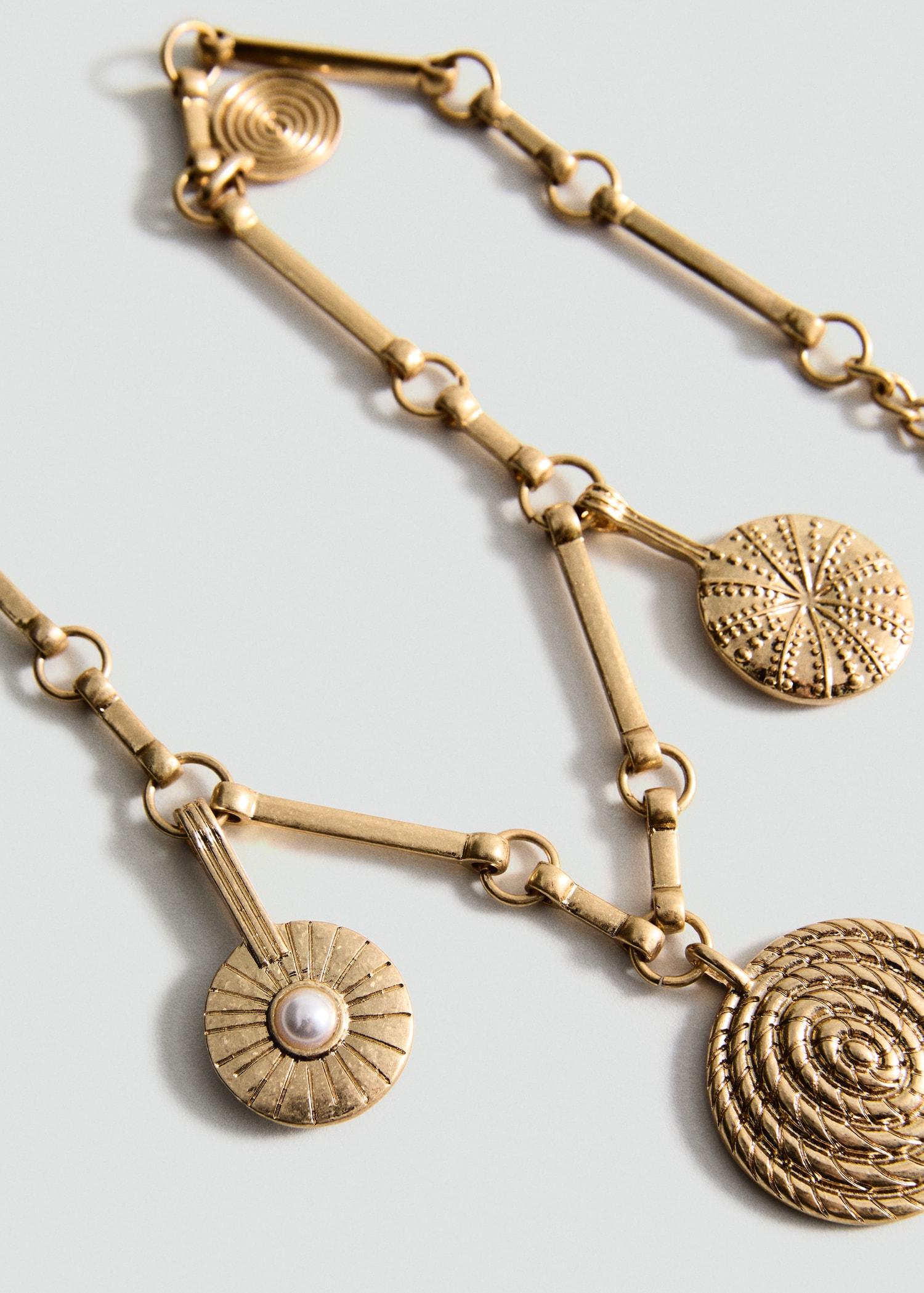 Mixed bead necklace - Women | MANGO USA Product Image