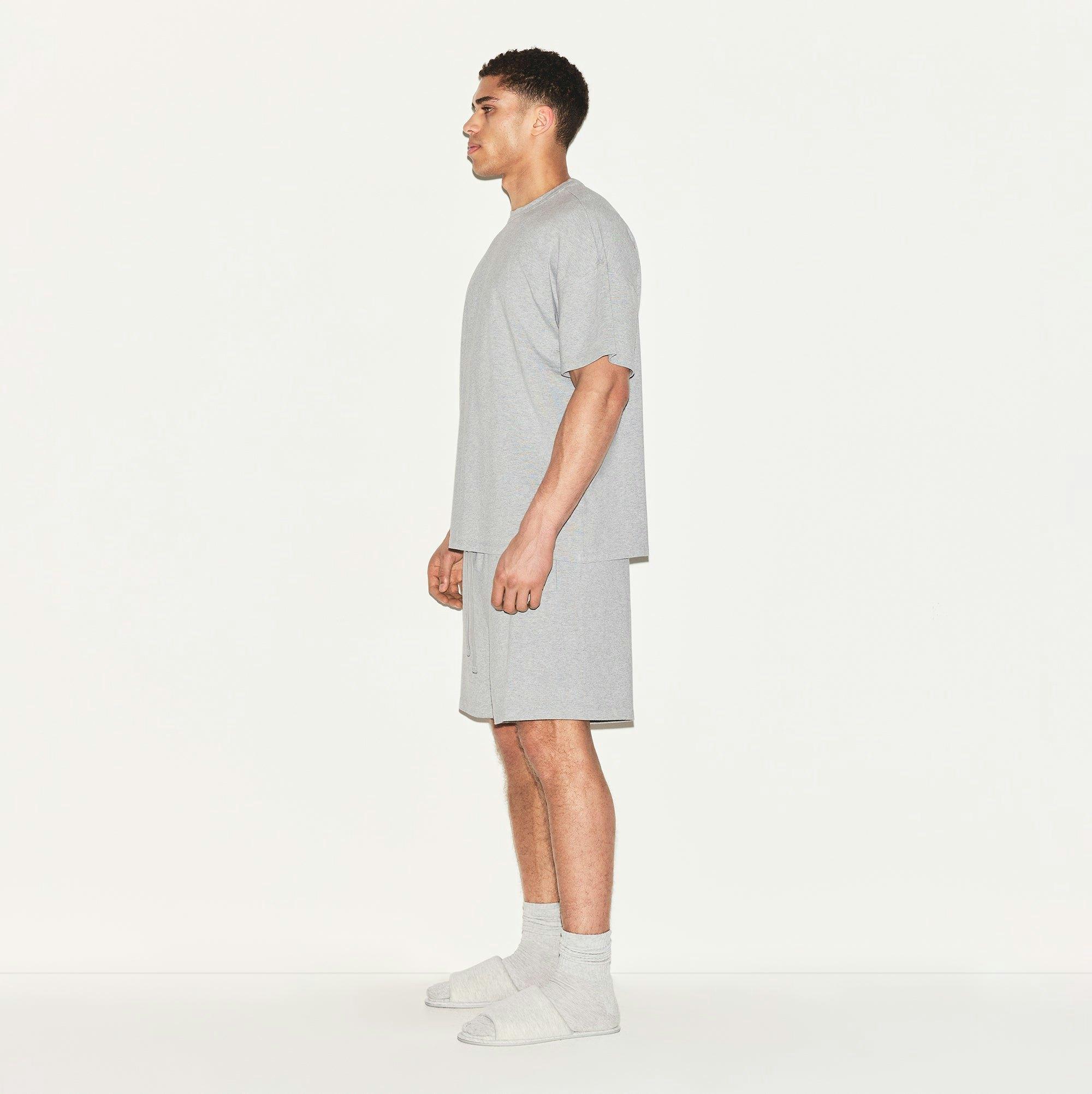 JERSEY LOUNGE MENS RELAXED SHORT | HEATHER GREY Product Image