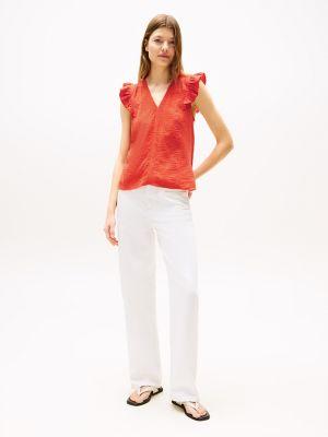 Muslin Flutter-Sleeve Top Product Image
