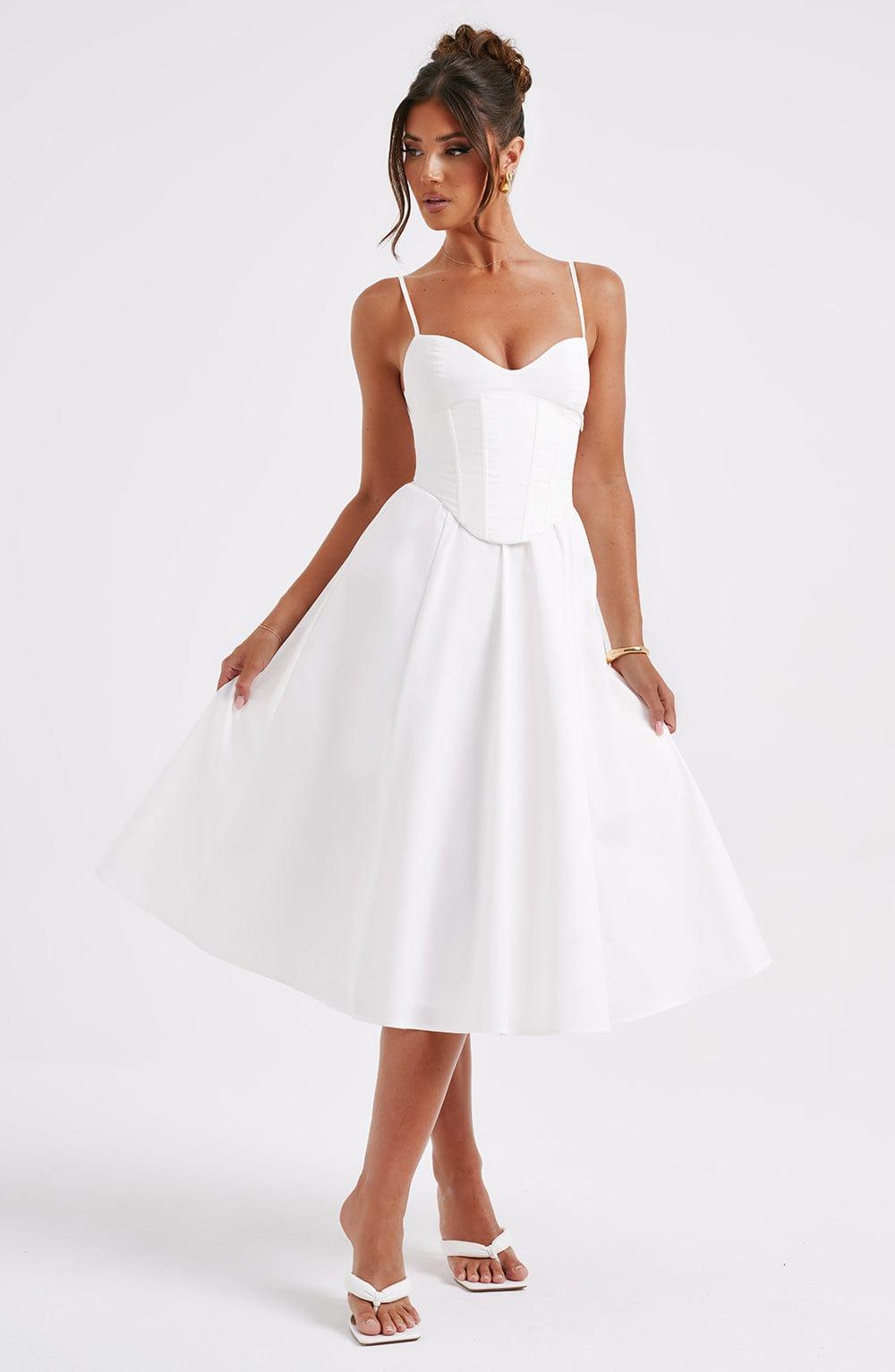 Mariella Midi Dress - Ivory Product Image