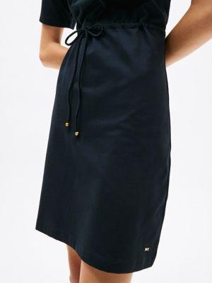 Belted Gold Button T-Shirt Dress Product Image