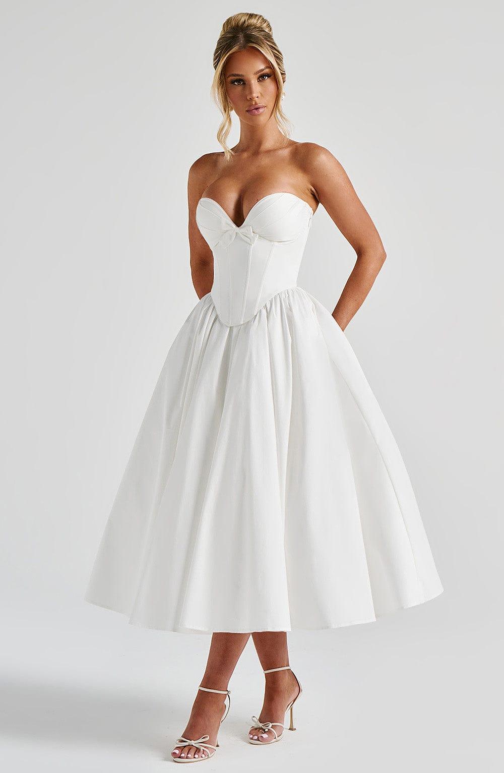 Prim Midi Dress - Ivory Product Image