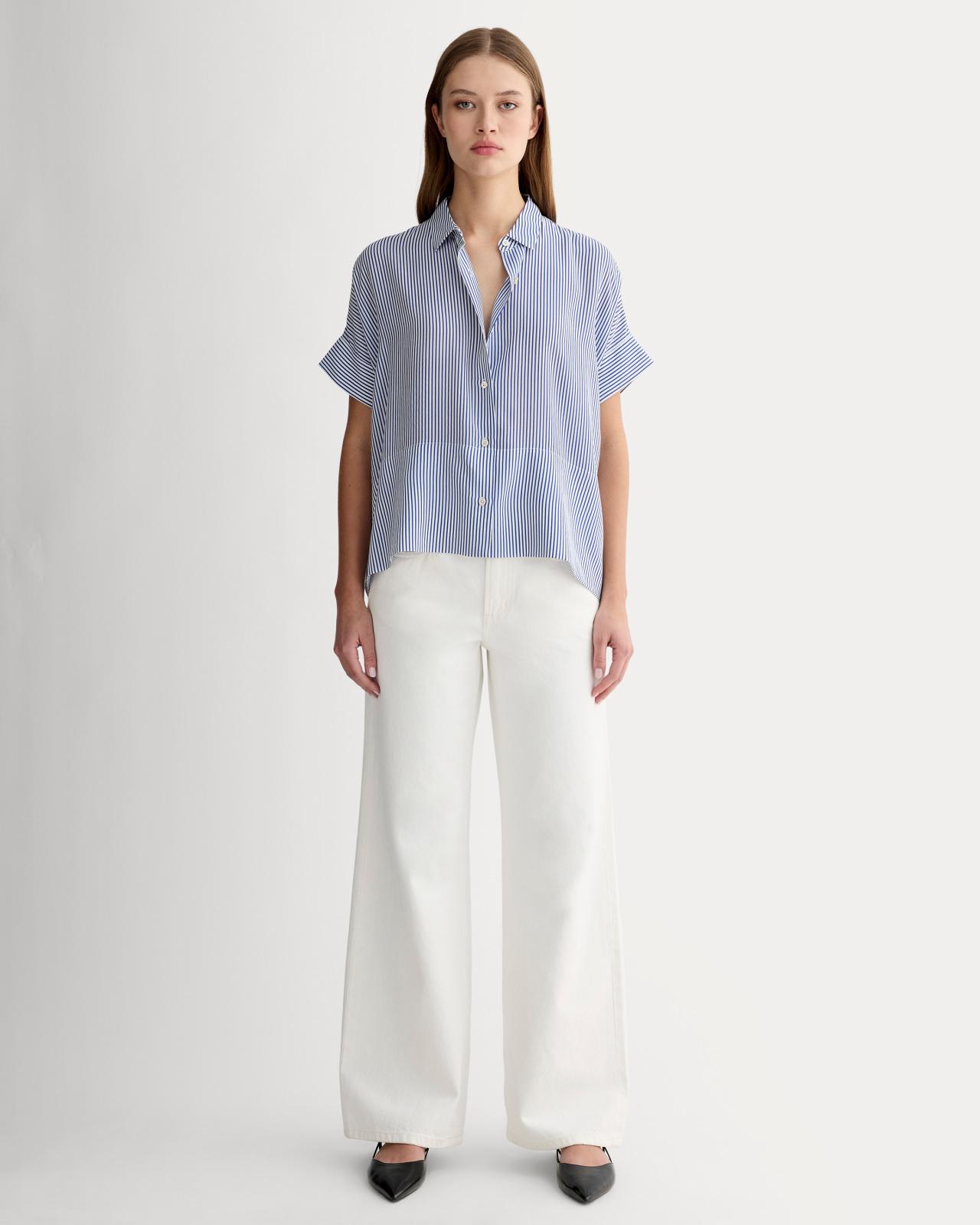 Womens Boxy Shirt in Washable Silk by Everlane Product Image