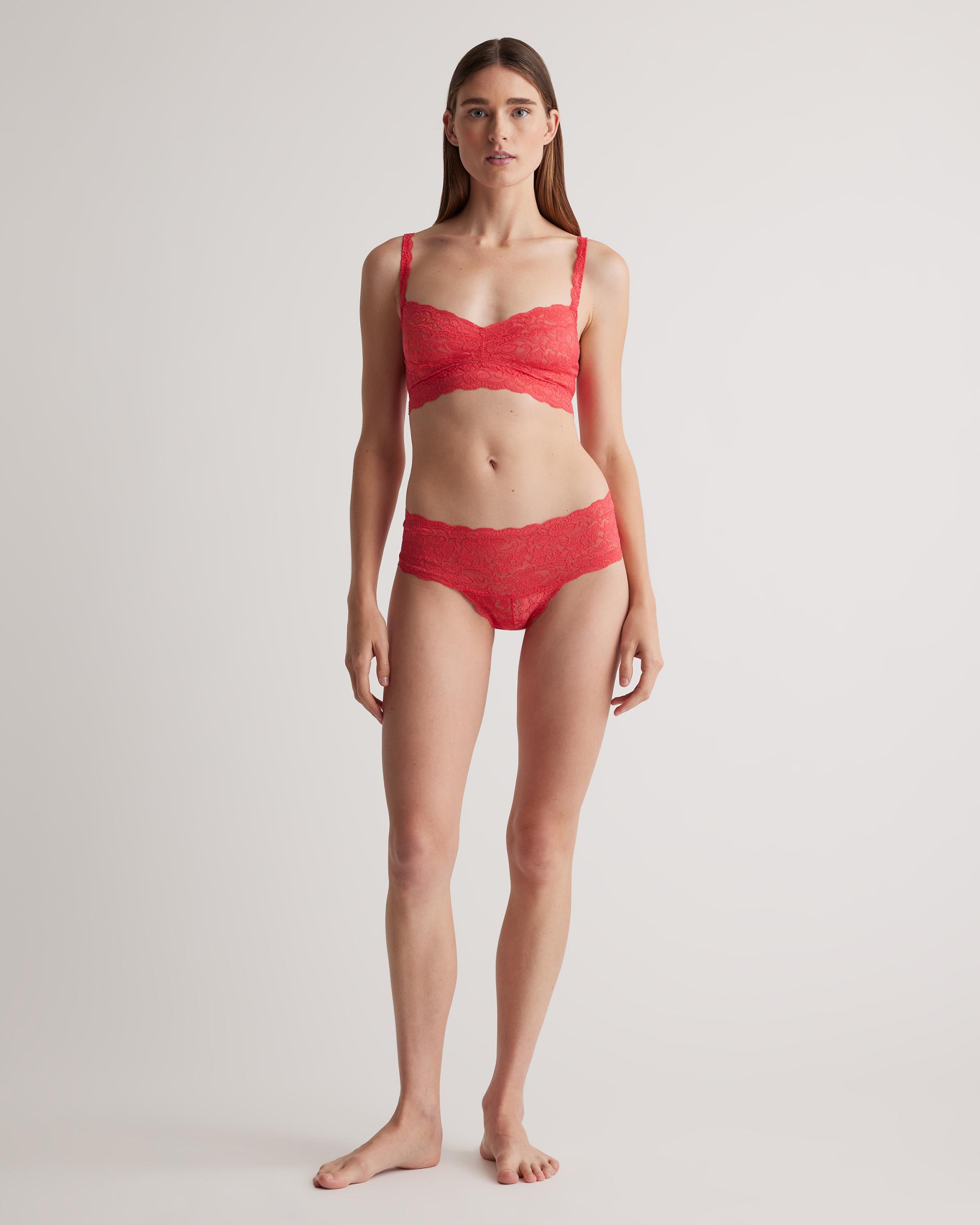 Quince | Women's Stretch Lace Thong Nylon/Spandex Product Image