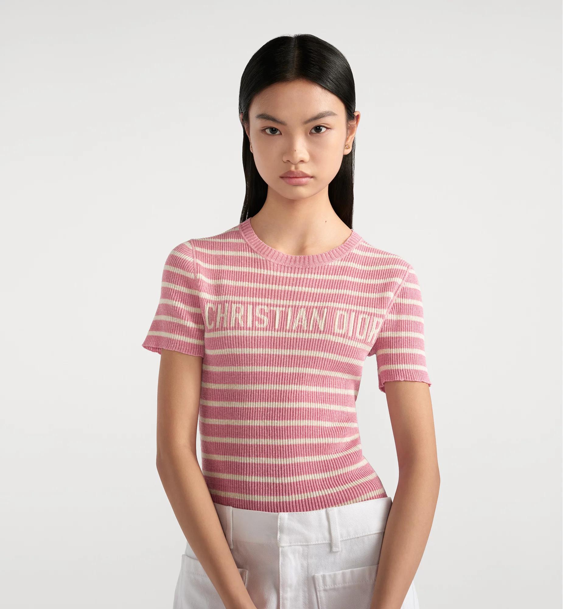 Dioriviera Cropped Short-Sleeved Sweater Product Image