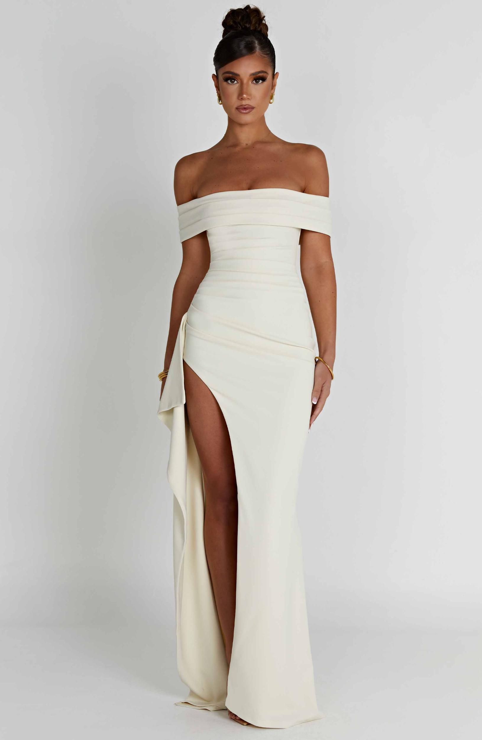 Joyce Maxi Dress - Ivory Product Image