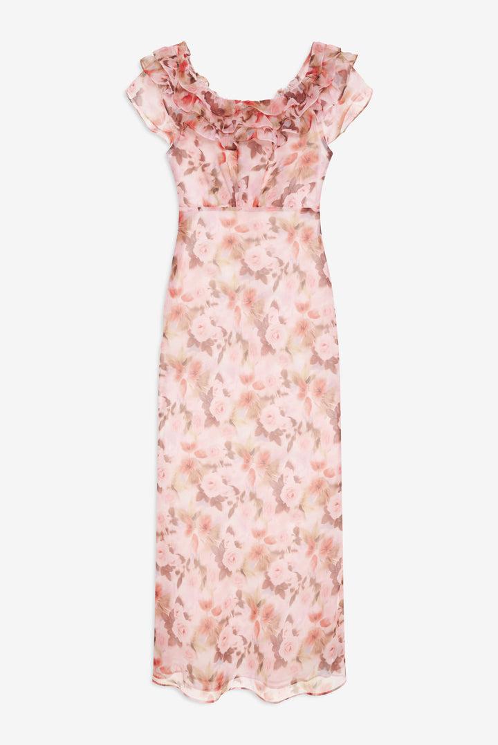 Fallen Floral Maxi Dress — Pink Product Image
