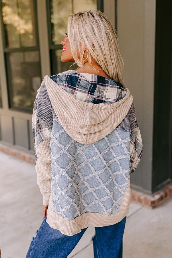 Bonfire Party Waffle Knit Jacket Product Image