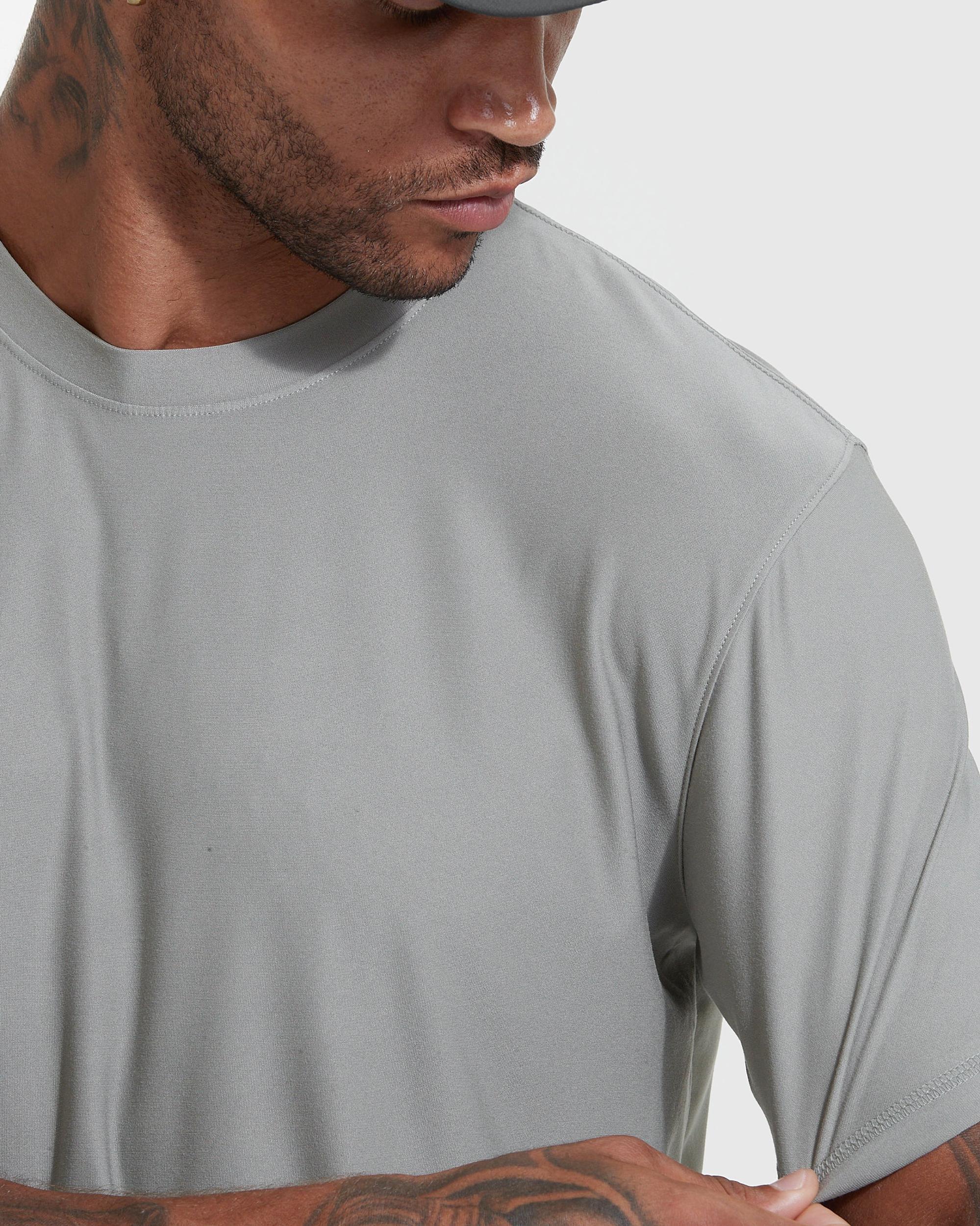 Iron Gray Active Crew Neck Tee Product Image
