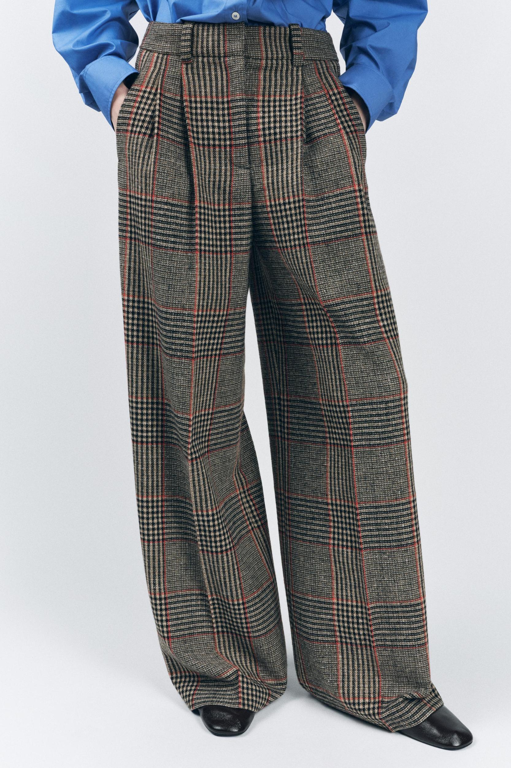 PLAID PANTS ZW COLLECTION Product Image