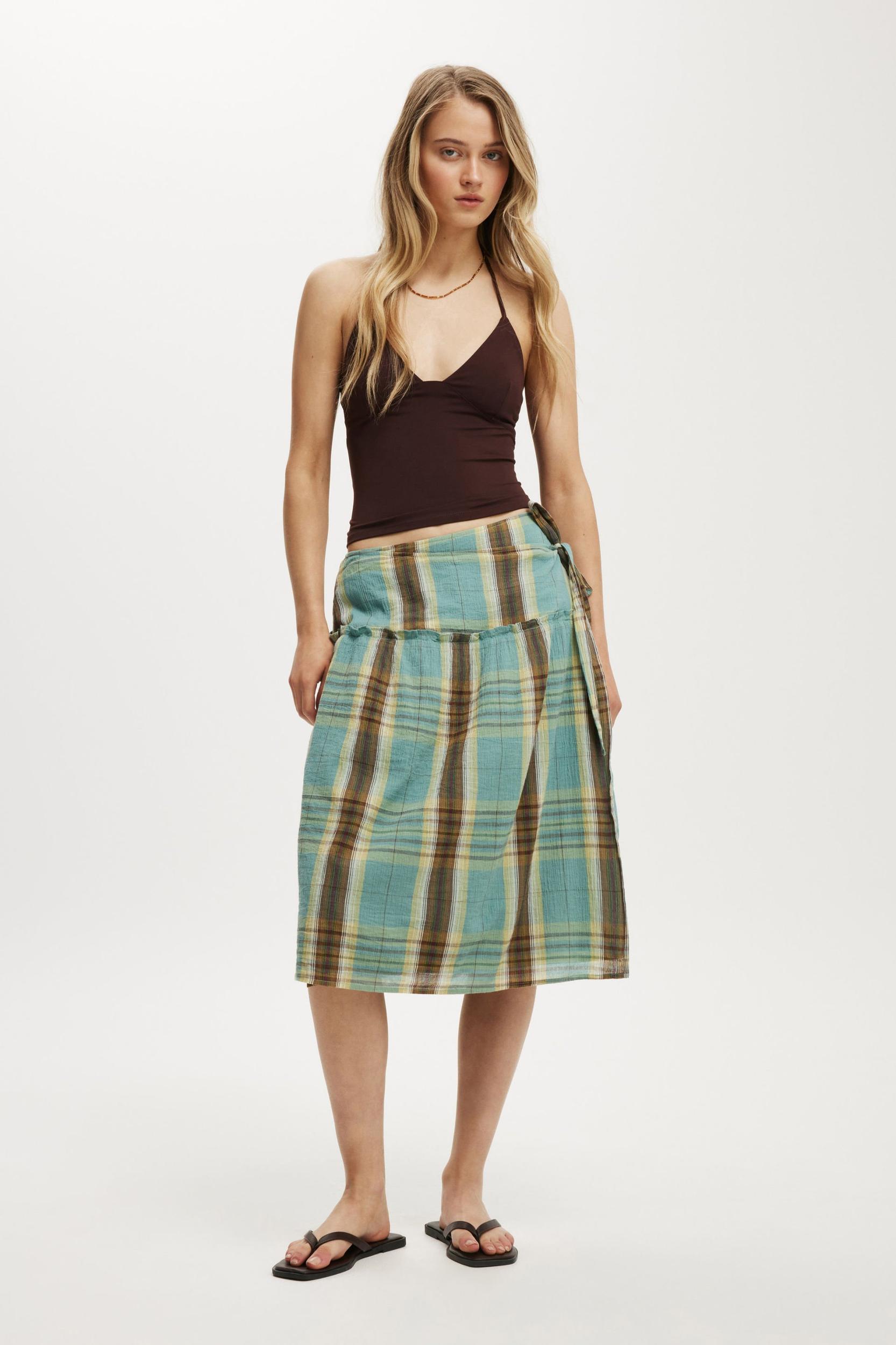 Gracie Wrap Midi Skirt Product Image