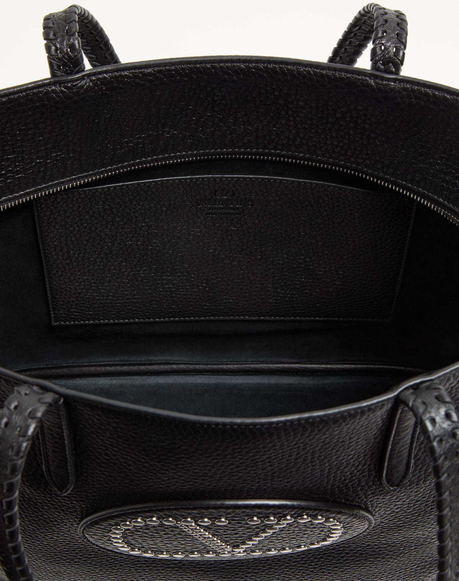 Valentino Garavani Nellcôte Shopping Bag In Grainy Calfskin Product Image