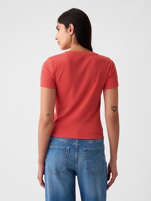 Modern Rib Crop T-Shirt Product Image